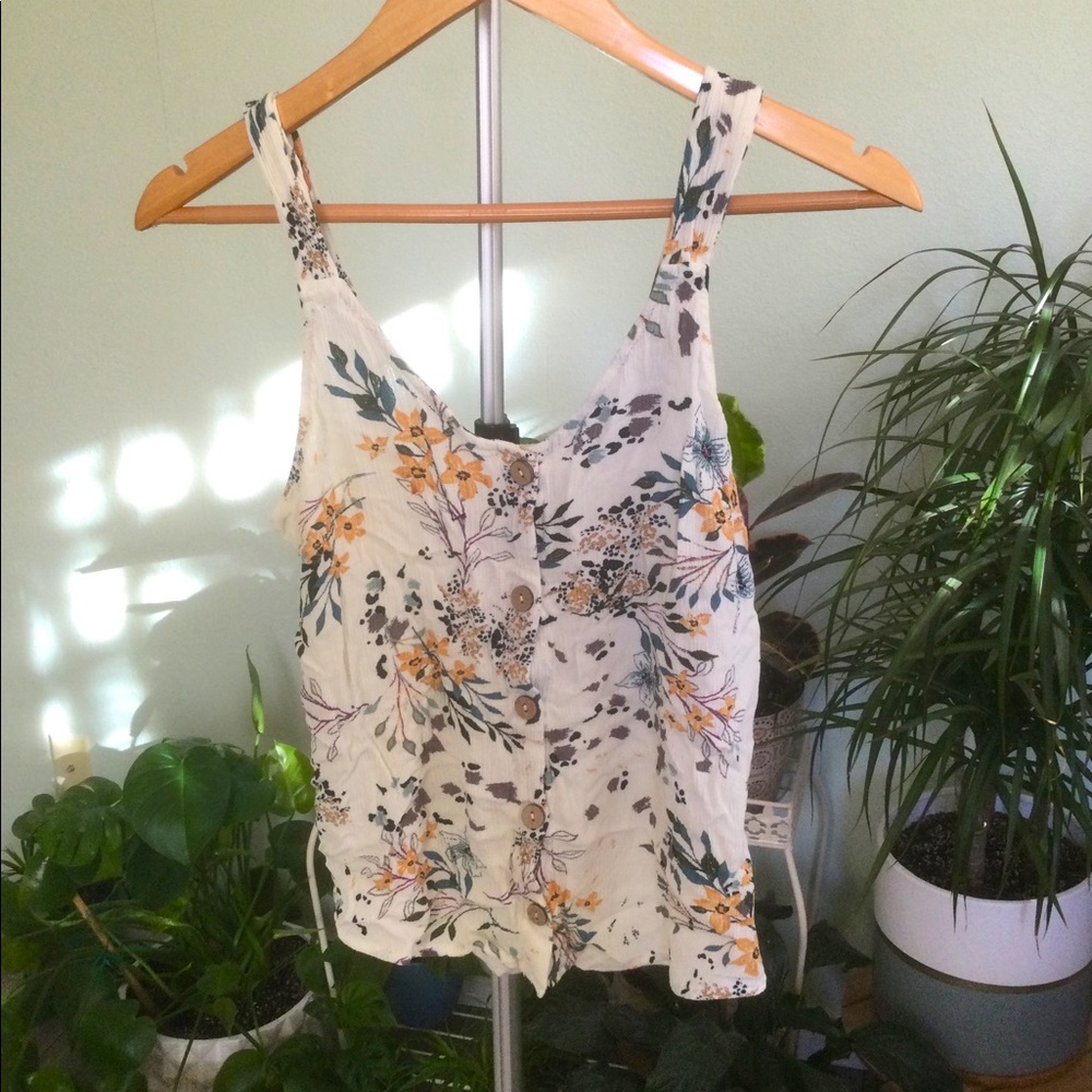 Cute floral tank top